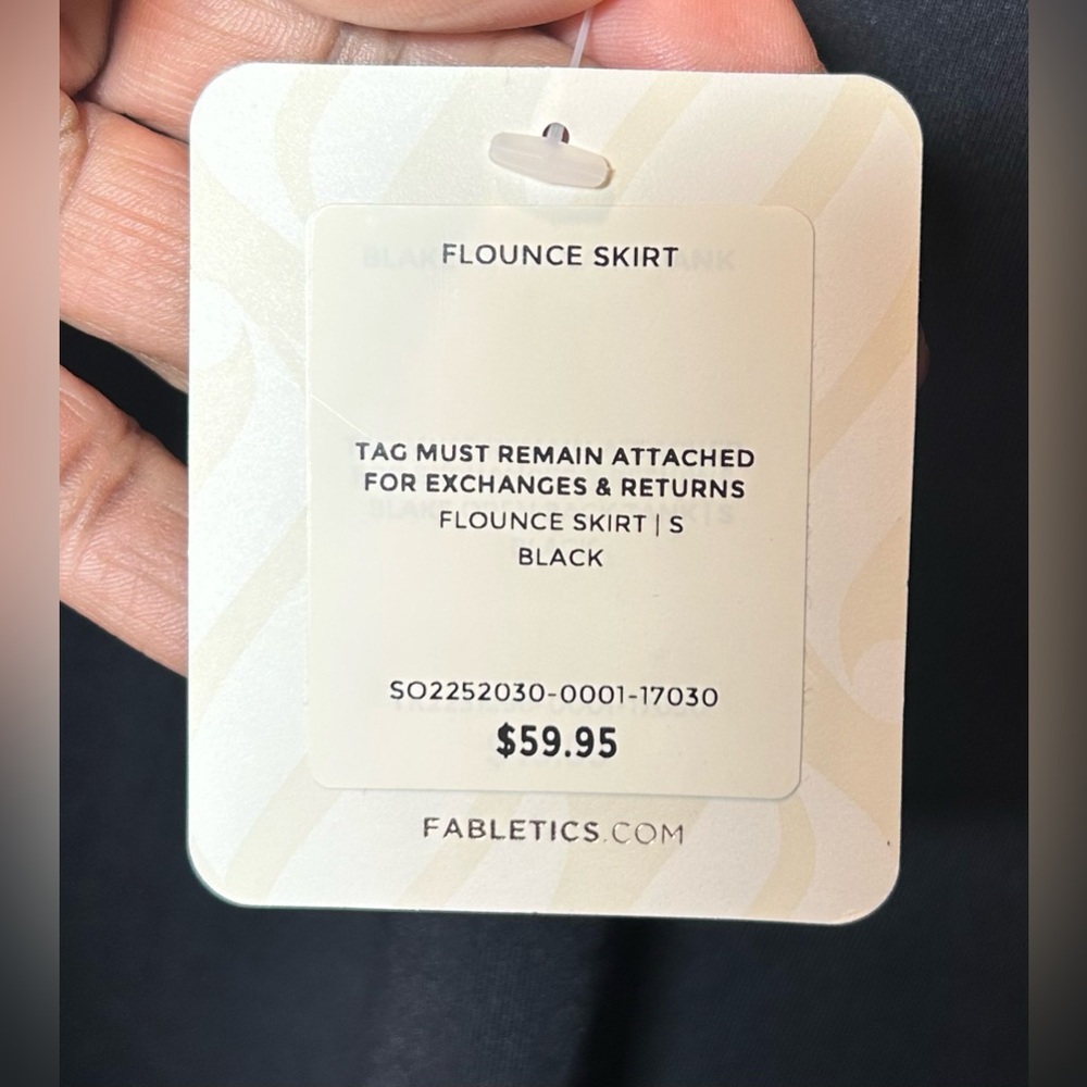 Fabletics NWT Black‎ Skater Skirt - Picture 5 of 5